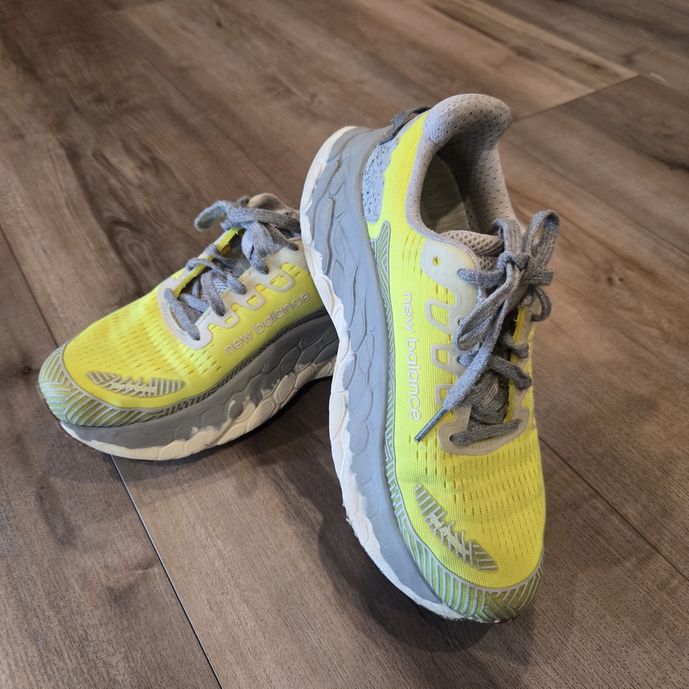 New Balance Neon Yellow and Gray Athletic Shoes